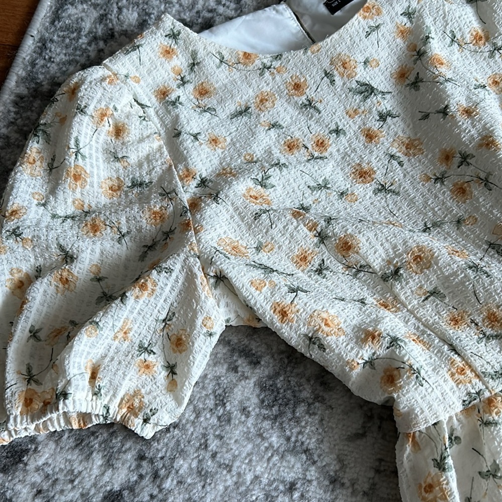 Vintage floral midi summer dress